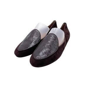 Tory Burch Women's Benton Apron Toe Loafers Flats Brown Shoes Size 6.5‎